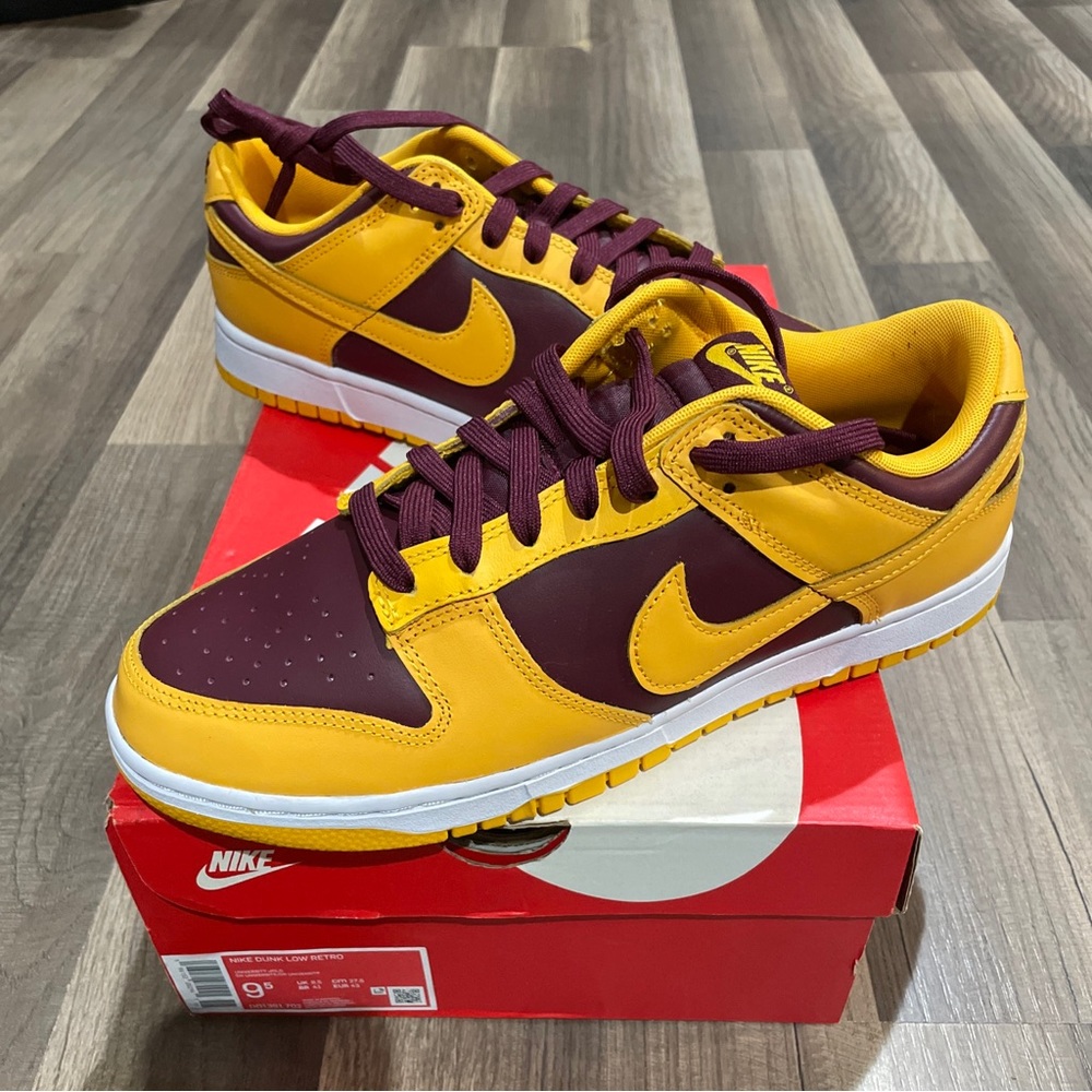 Nike Dunk Low Arizona State Size 9.5M Brand New✅